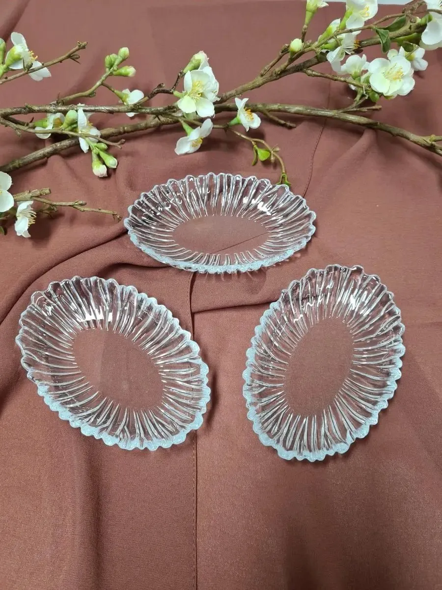 Pasabahce Aurora Serveerschaal Set 3 Stuks - 9,9x15,5cm Transparant - afbeelding 6 van 6