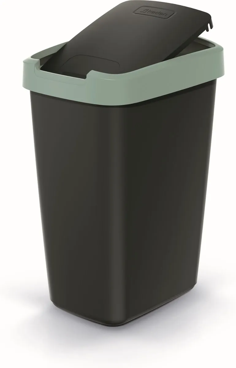 Prosperplast Prullenbak 12L - Groen Frame