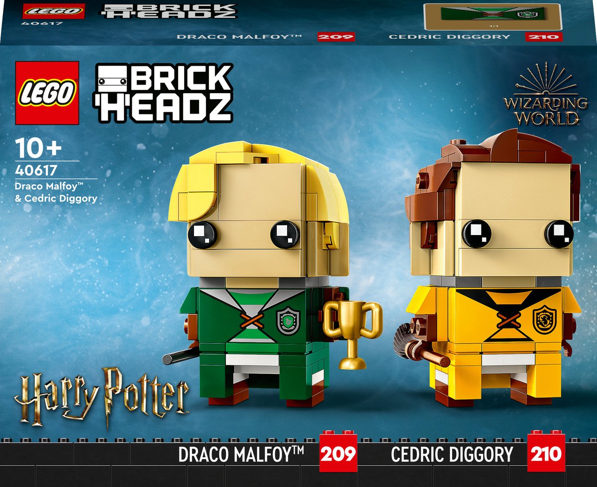 LEGO Harry Potter Brickheadz 40617 - Draco Malfidus™ en Carlo Kannewasser