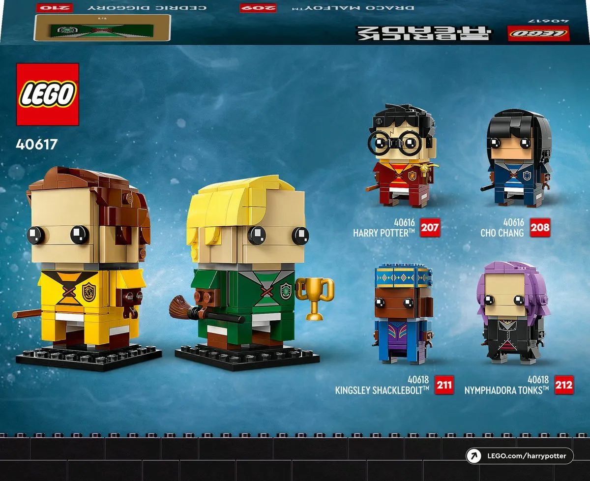 LEGO Harry Potter Brickheadz 40617 Draco & Carlo - 262 Stukken - afbeelding 6 van 6