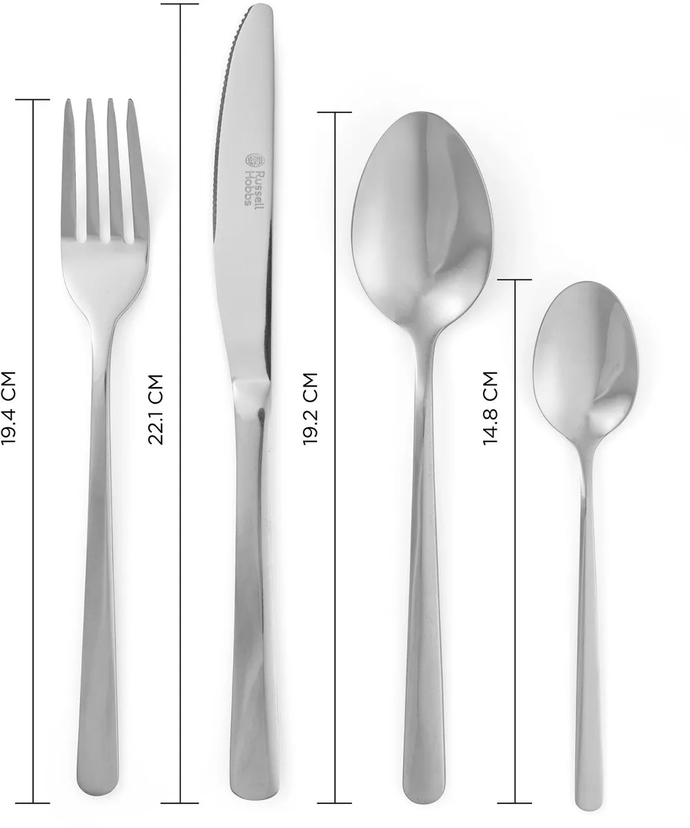 Russell Hobbs Deluxe Vienna Bestekset 16-delig - Zilver