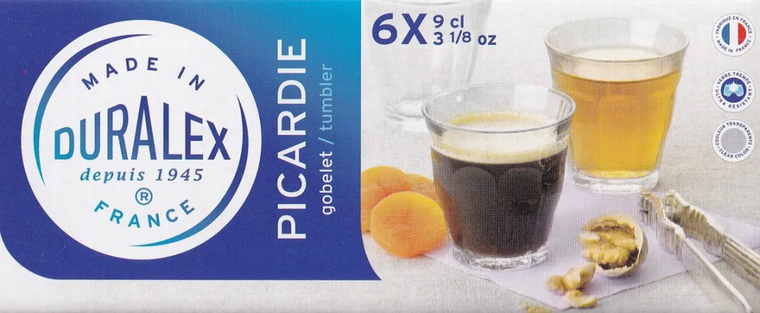 Duralex Picardie Espresso Waterglas 9cl - 6 Stuks