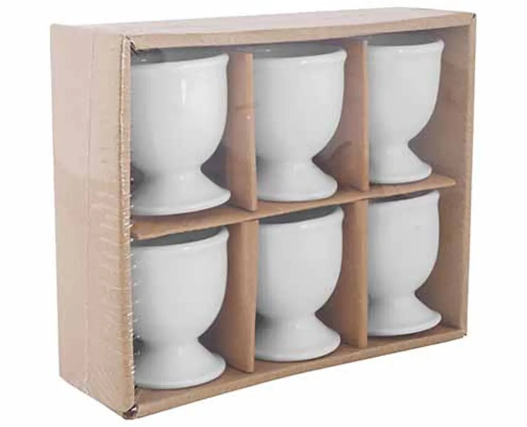 Cosy&Trendy Eierdopjes - Porselein Wit - 12 Stuks
