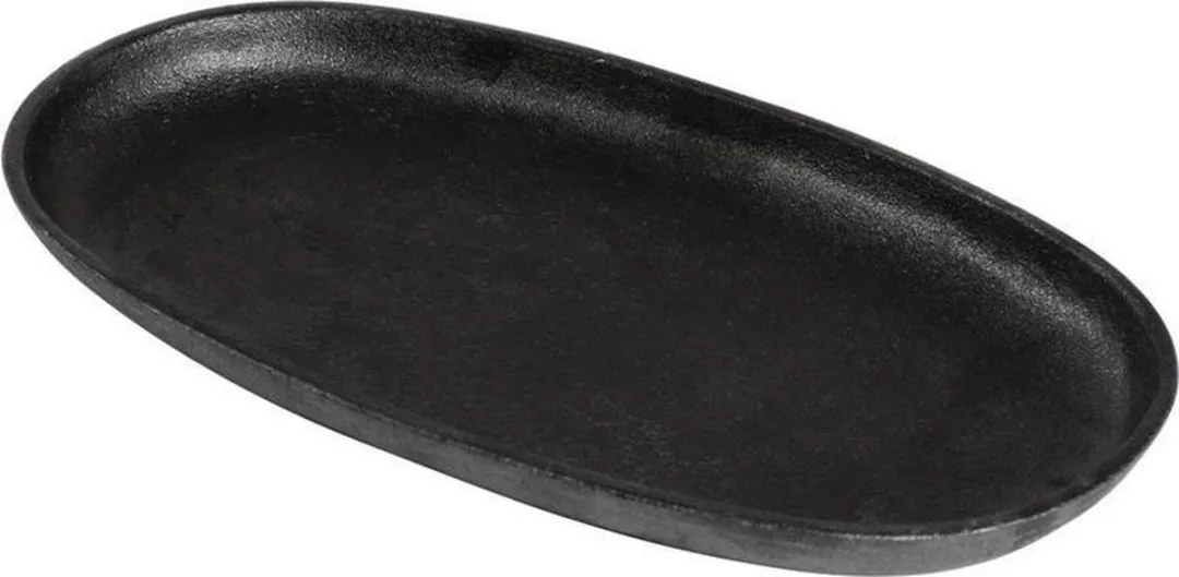 Olympia Gietijzeren Pan Ovaal GG133 - 24cm - Zwart - afbeelding 2 van 2