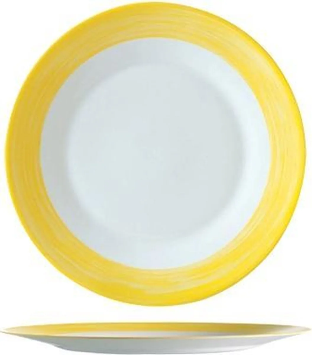 Arcoroc Brush Bord Geel 24,5cm