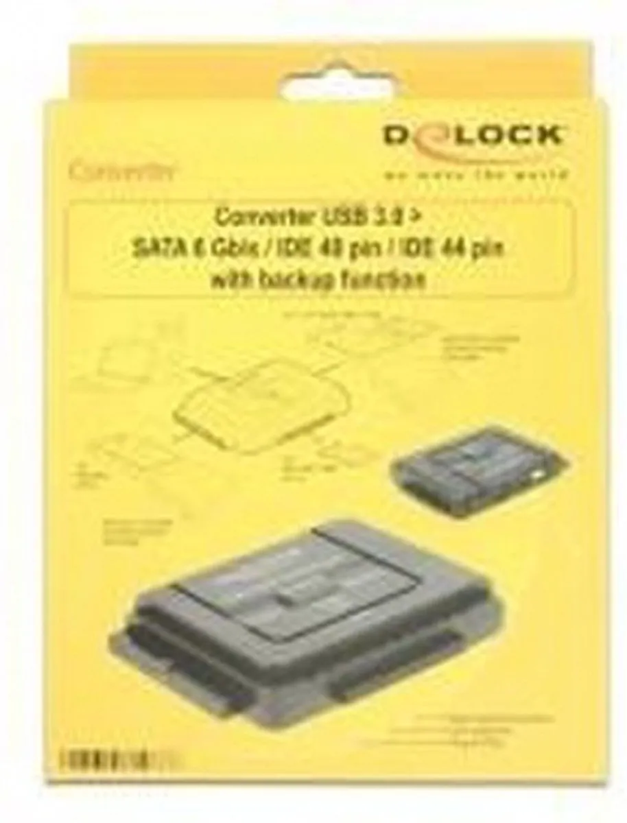 DeLOCK 61486 kabeladapter/verloopstukje Zwart