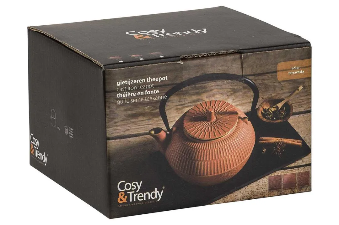 Cosy&Trendy Theepot Takayama 1,2L - Gietijzer - Terracotta
