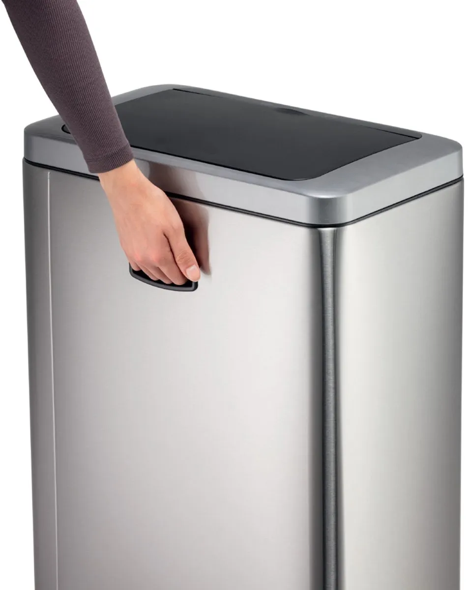 Durable Sensor NO Touch Duo 342423 Afvalbak - 40L - 2x20L - Zilver - afbeelding 6 van 6