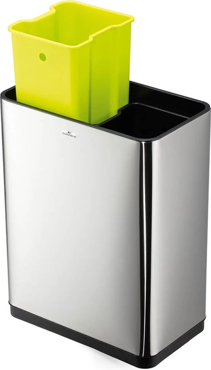 Durable Sensor NO Touch Duo 342423 Afvalbak - 40L - 2x20L - Zilver