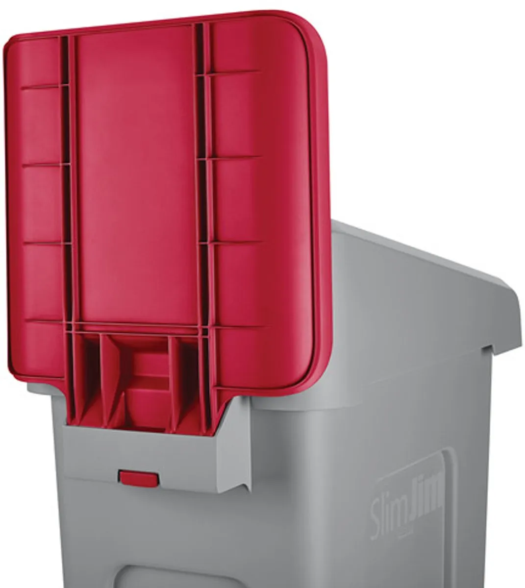 Rubbermaid Paneel Slim Jim Recyclestation 394836 - Rood