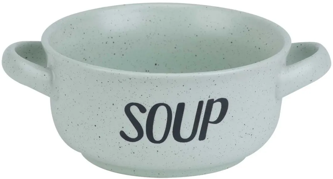 Cosy&Trendy Soepkommen Aardewerk Groen - 6 Stuks