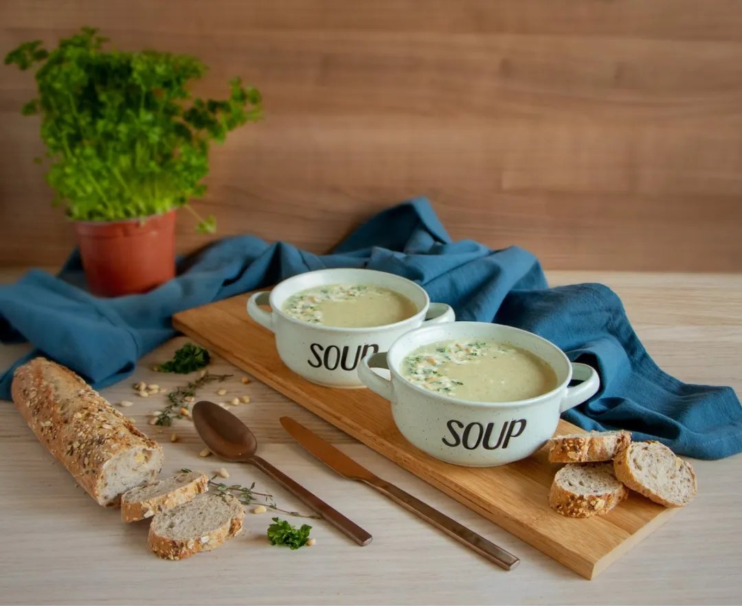 Cosy&Trendy Soepkommen Aardewerk Groen - 6 Stuks