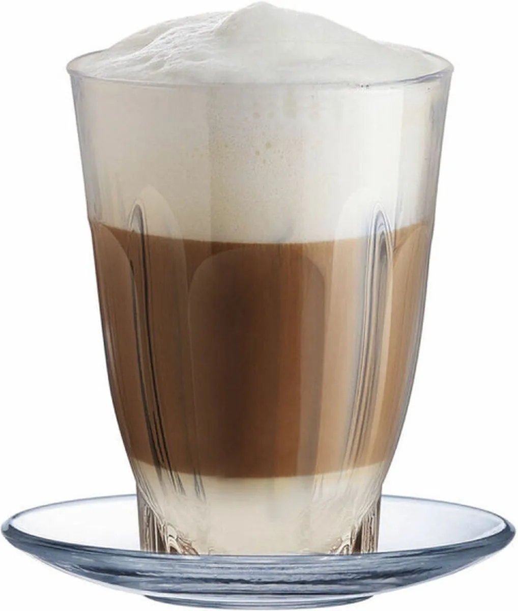 Arcoroc Arcadie Koffie Bordenset 6 Stuks - 14cm