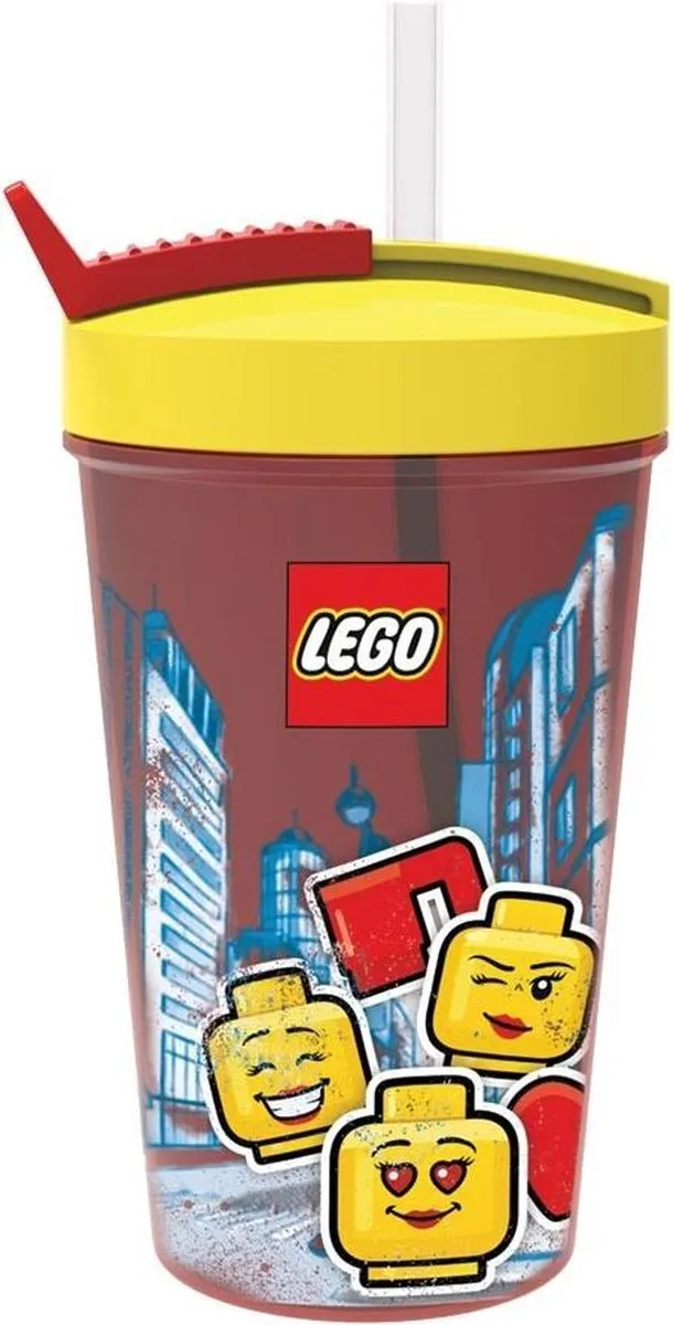 LEGO Iconic Girl Drinkbeker 500ml - Rood