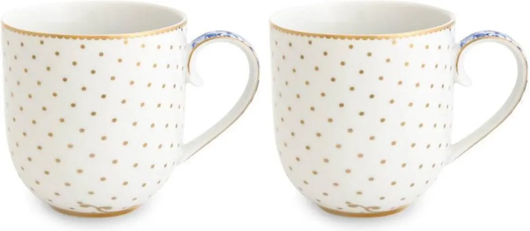 Pip Studio Set Muggen Royal White 260ml