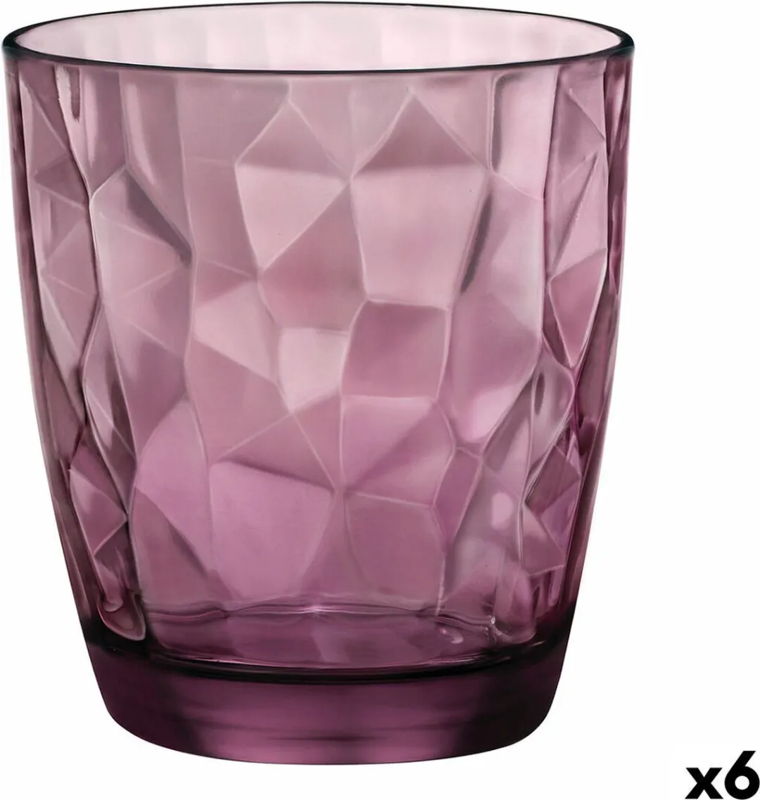 Bormioli Rocco Diamond Tumbler 523237 - 39cl - Paars - 6 Stuks