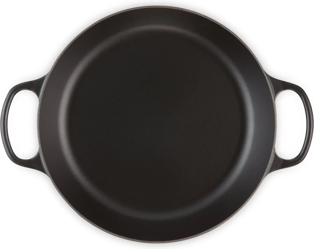 Le Creuset Braadpan Signature Campagnard Mat Zwart 30cm - 3,5L