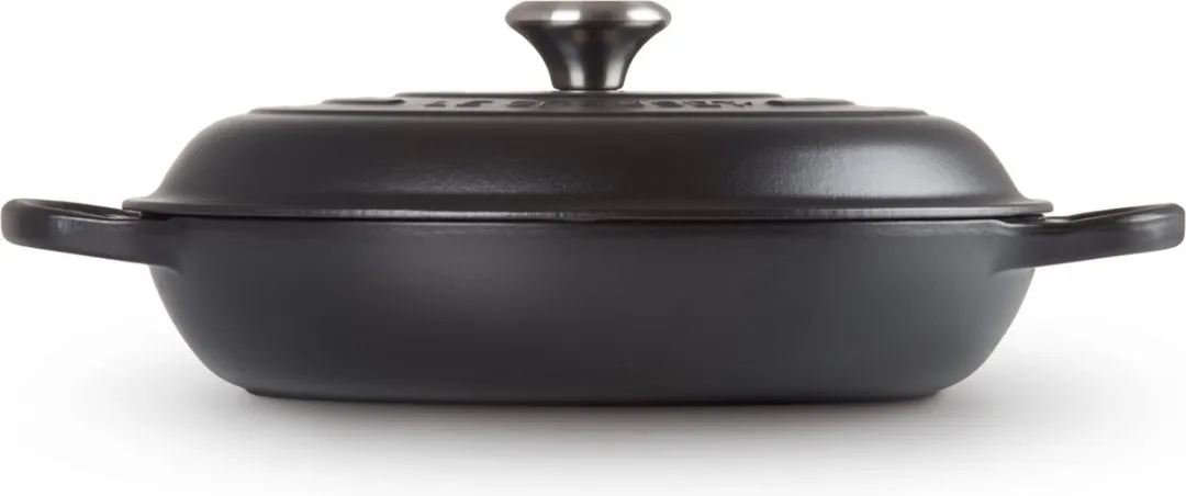 Le Creuset Braadpan Signature Campagnard Mat Zwart 30cm - 3,5L