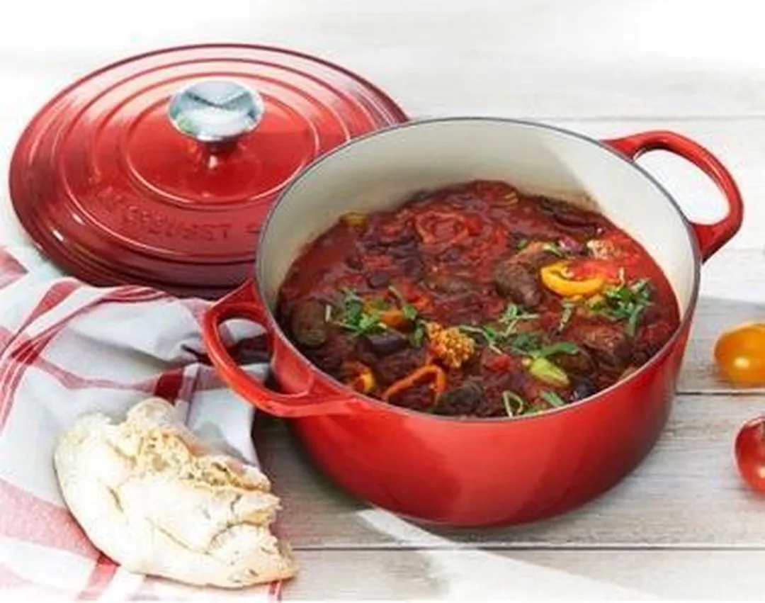 Le Creuset Signature Braadpan Ø34cm - 12,4L - Kersenrood