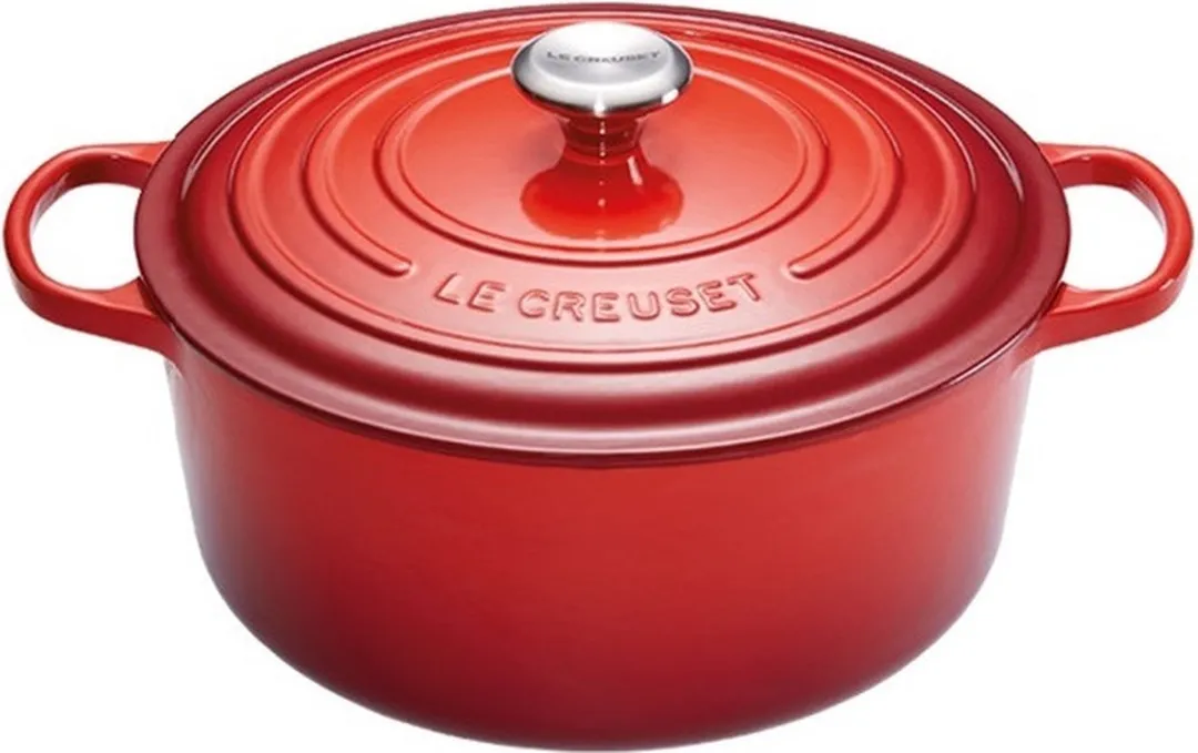 Le Creuset Signature Braadpan Ø34cm - 12,4L - Kersenrood - afbeelding 6 van 6