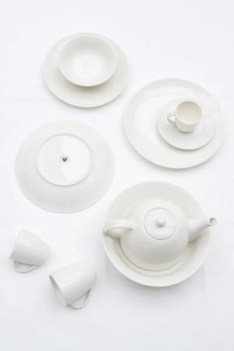 vtwonen Basic Theepot 1,8L - Wit Porselein