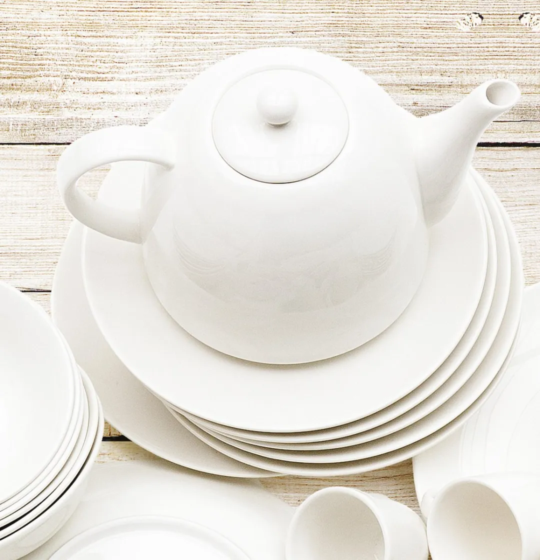 vtwonen Basic Theepot 1,8L - Wit Porselein