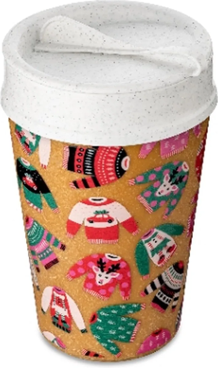 Koziol Iso To Go X-Mas Dubbelwandige Koffiebeker 400ml