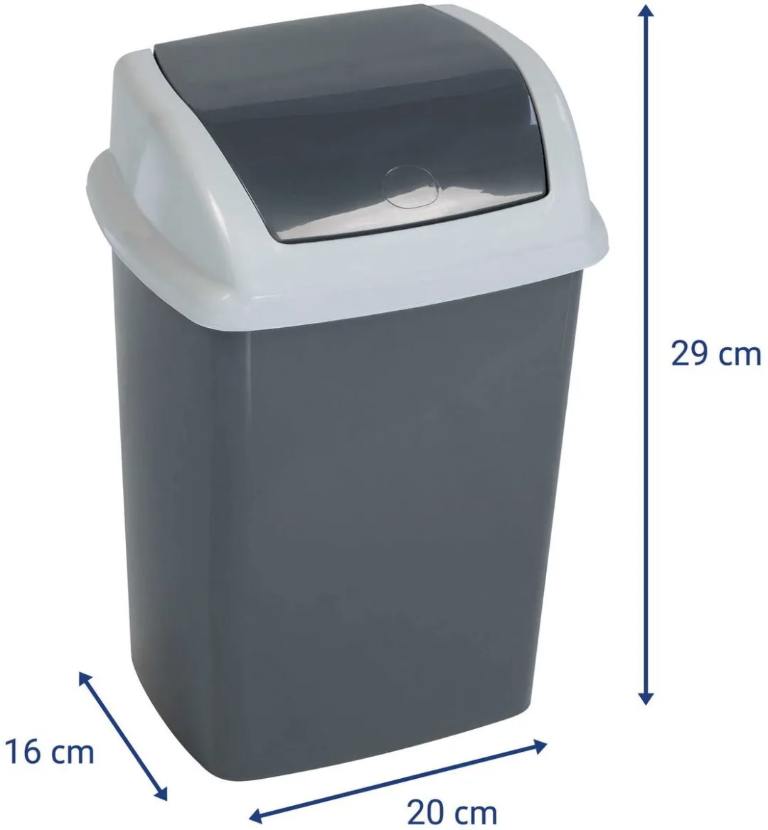 MAUL MAULswing 5L Afvalemmer - 20x16x29cm Donkergrijs