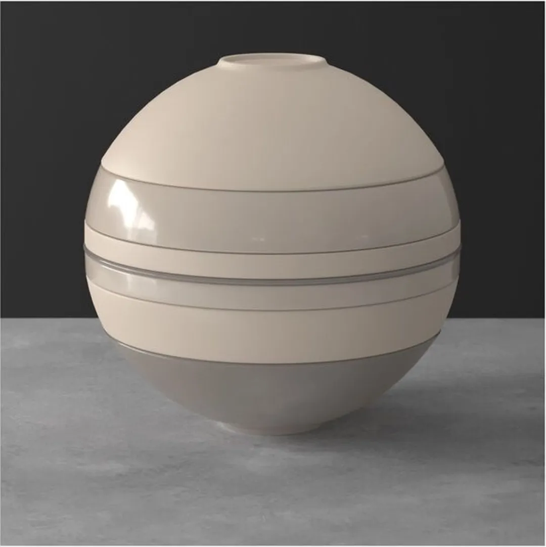 Villeroy & Boch Iconic Beige Walled-Serveerplaat 24cm - 12 Stuks