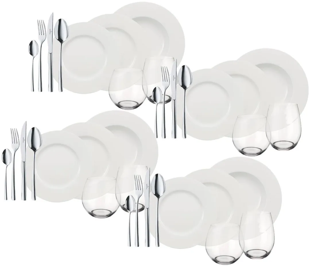 Villeroy & Boch Wonderful World Serviesset 36-delig - 4 Personen - Wit - afbeelding 4 van 4