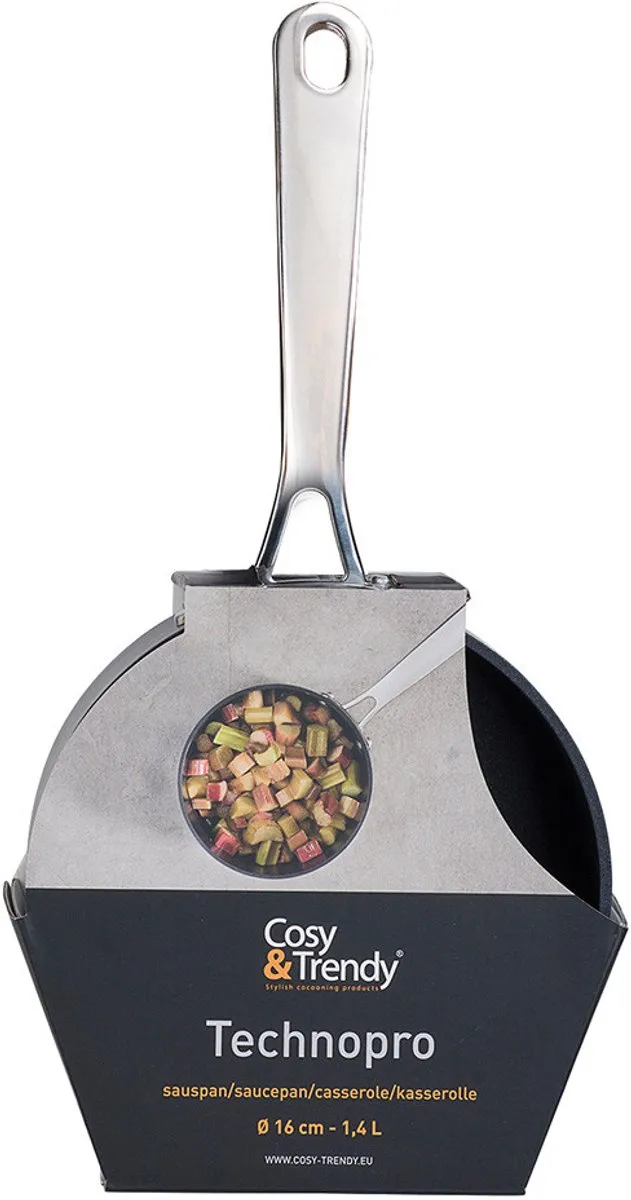 Cosy&Trendy Technopro Steelpan 16cm - Grijs