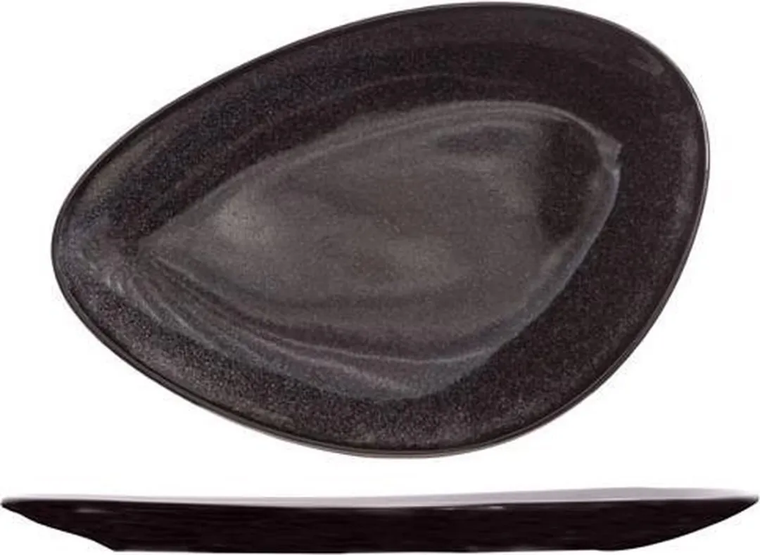 Cosy&Trendy Black Granite Plat Bord 21x14cm