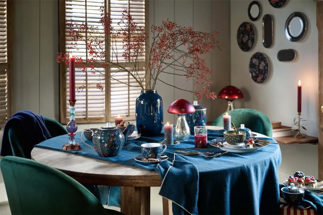 Pip Studio Berry Blues Ontbijtset - 3-delig