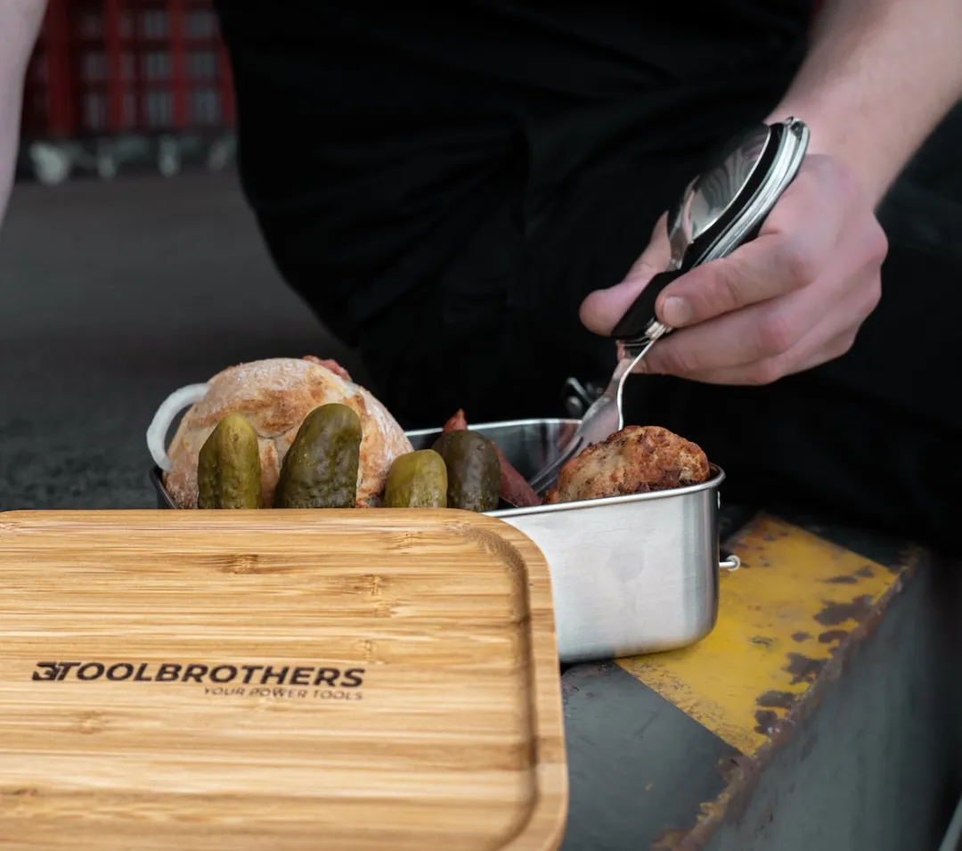 Toolbrothers 4-in-1 Opvouwbaar Bestekset - Zwart