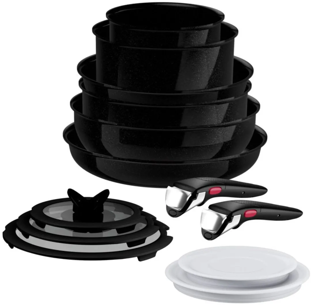 Tefal Ingenio Excellence Ceram Pannenset 13-delig - Zwart