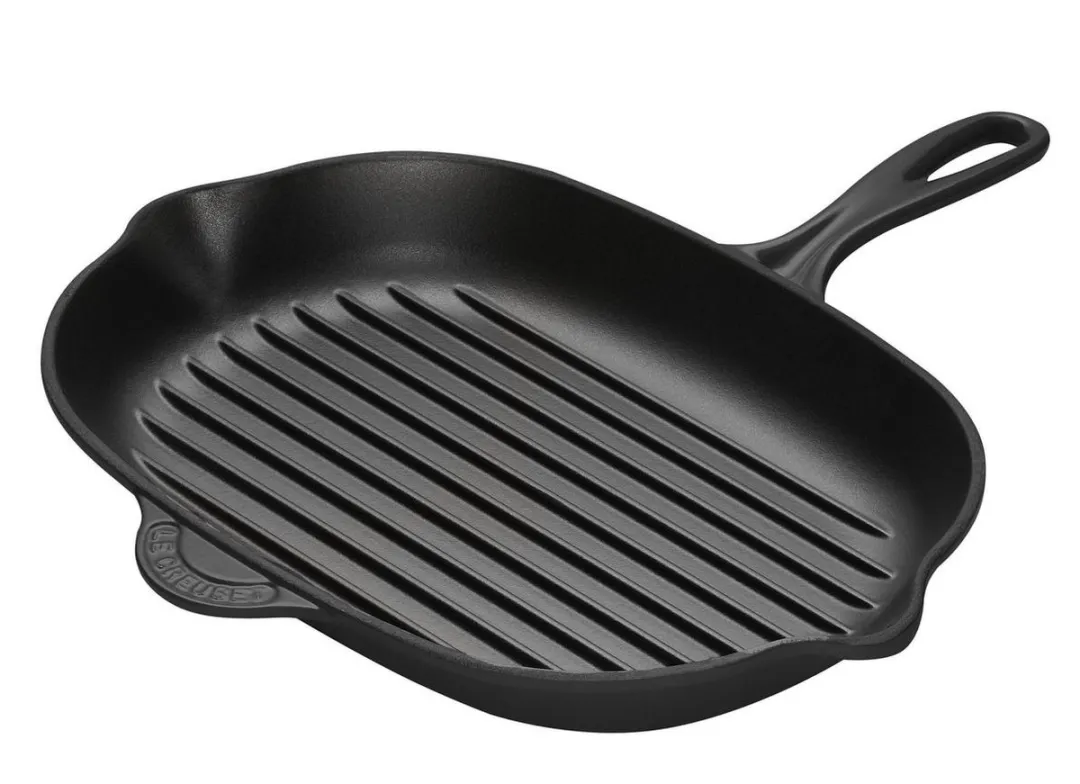 Le Creuset Ovale Grillpan 32cm - Mat Zwart
