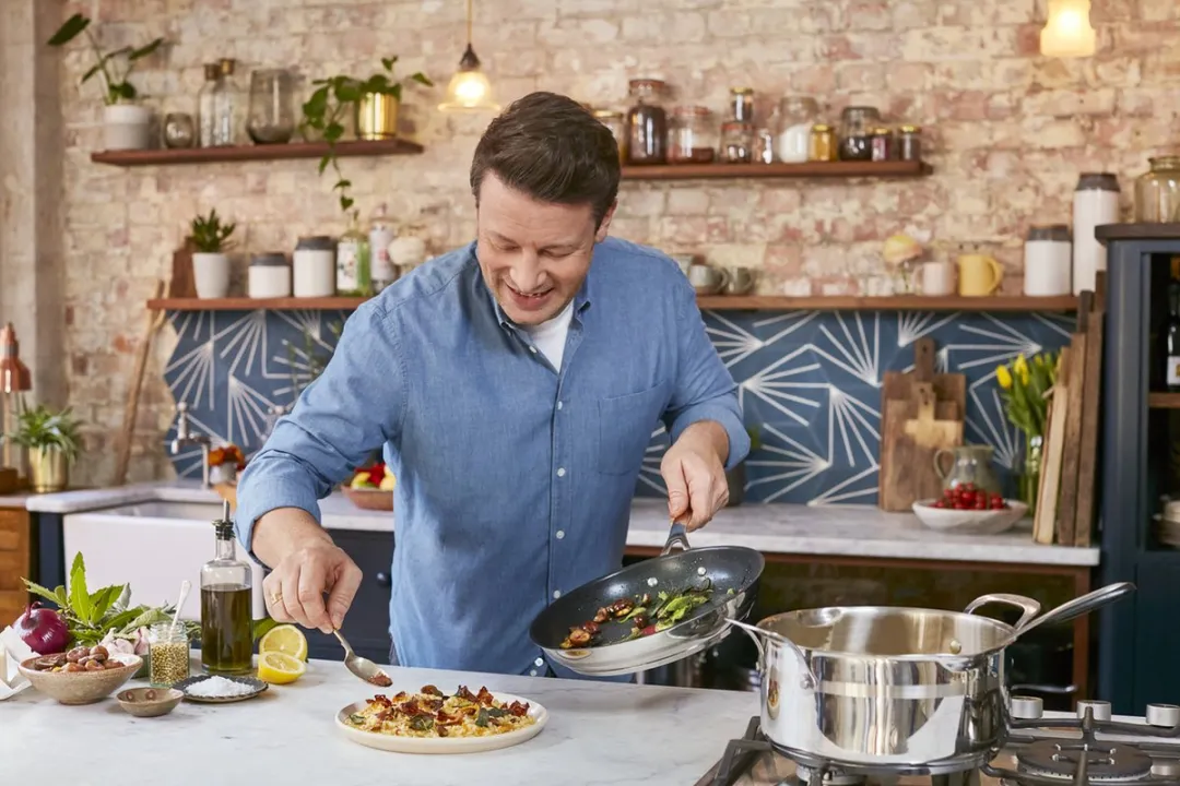 Jamie Oliver by Tefal Cook Smart Wokpan Ø28cm - Roestvrijstaal