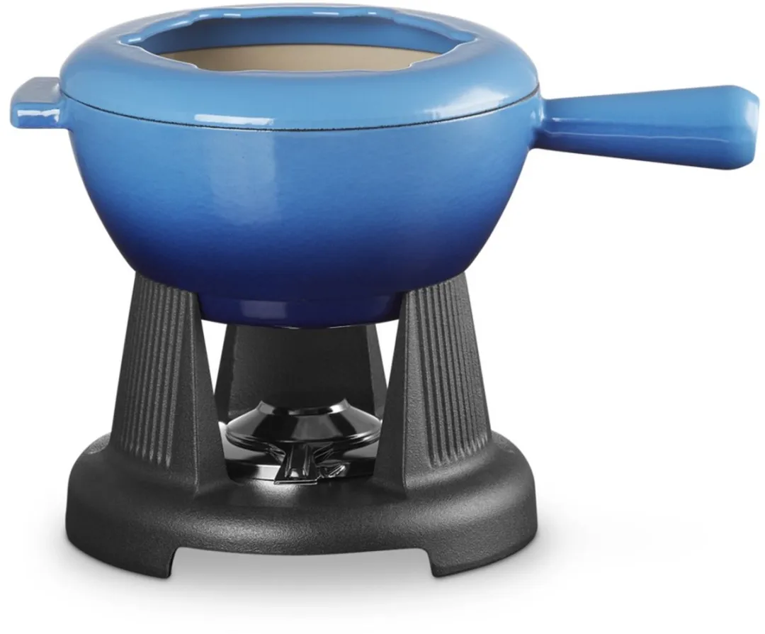 Le Creuset Gietijzeren Fondueset 2L - Azure - 9 Stuks