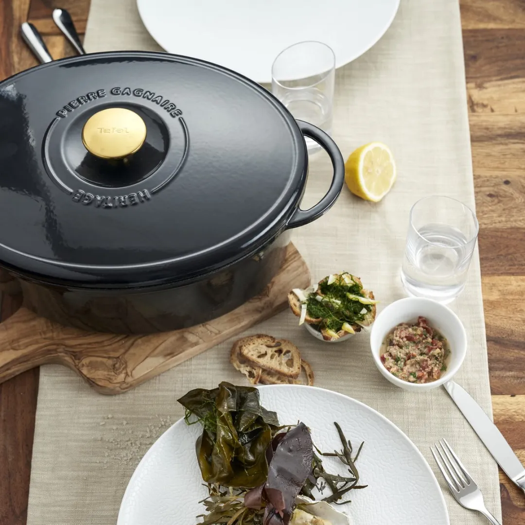 Tefal Pierre Gagnaire Erfgoed Braadpan 7,2L - 34x26cm - Zwart - afbeelding 6 van 6