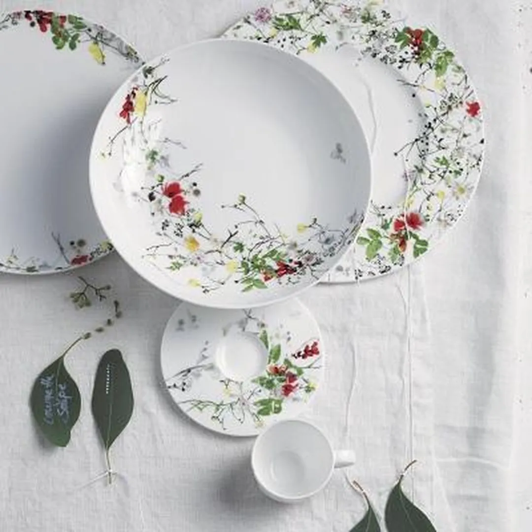 Rosenthal Brillance Fleurs Sauvages Ontbijtbord - 19cm - Wit