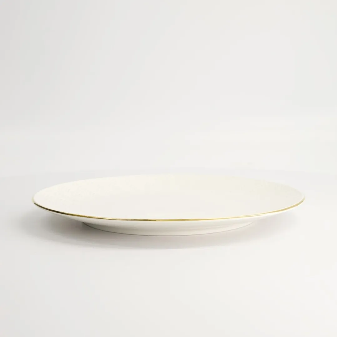 Tokyo Design Studio Nippon White Gold Rim Plate 25.5cm - Wit/Goud - afbeelding 6 van 6