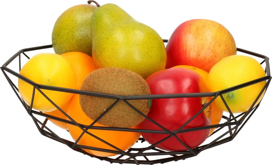 Cosy&Trendy Fruitschaal Zwart - Ø28cm Metaal