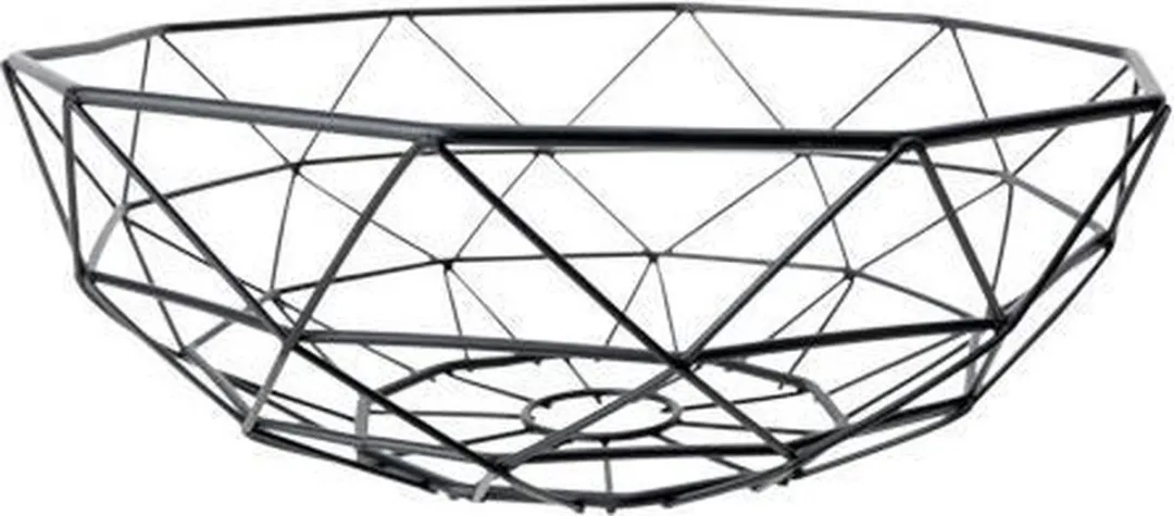Cosy&Trendy Fruitschaal Zwart - Ø28cm Metaal