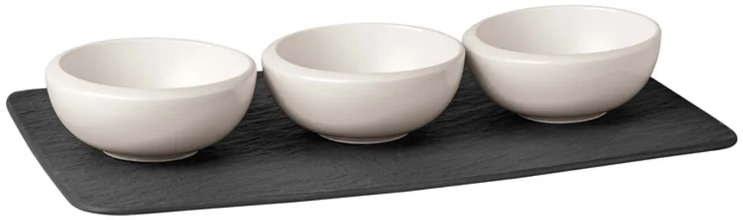 Villeroy & Boch NewMoon Dipschaaltjes - 4-delig - Wit