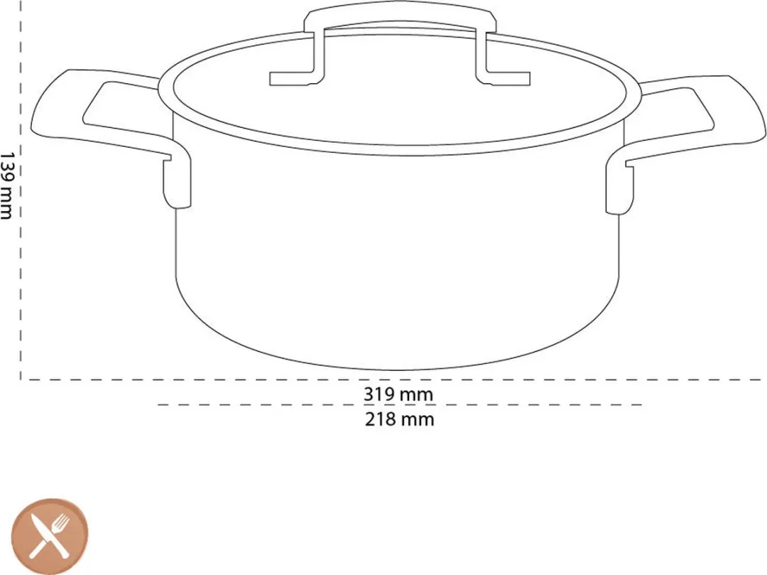 Demeyere Industry 5 Kookpan 20cm - 3L - RVS - Zilver - afbeelding 6 van 6
