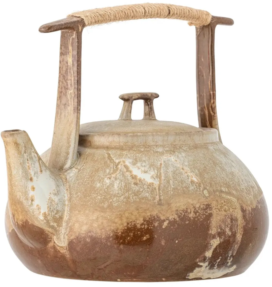 Bloomingville Theepot Ikigai Aardewerk - 1,55L - Bruin
