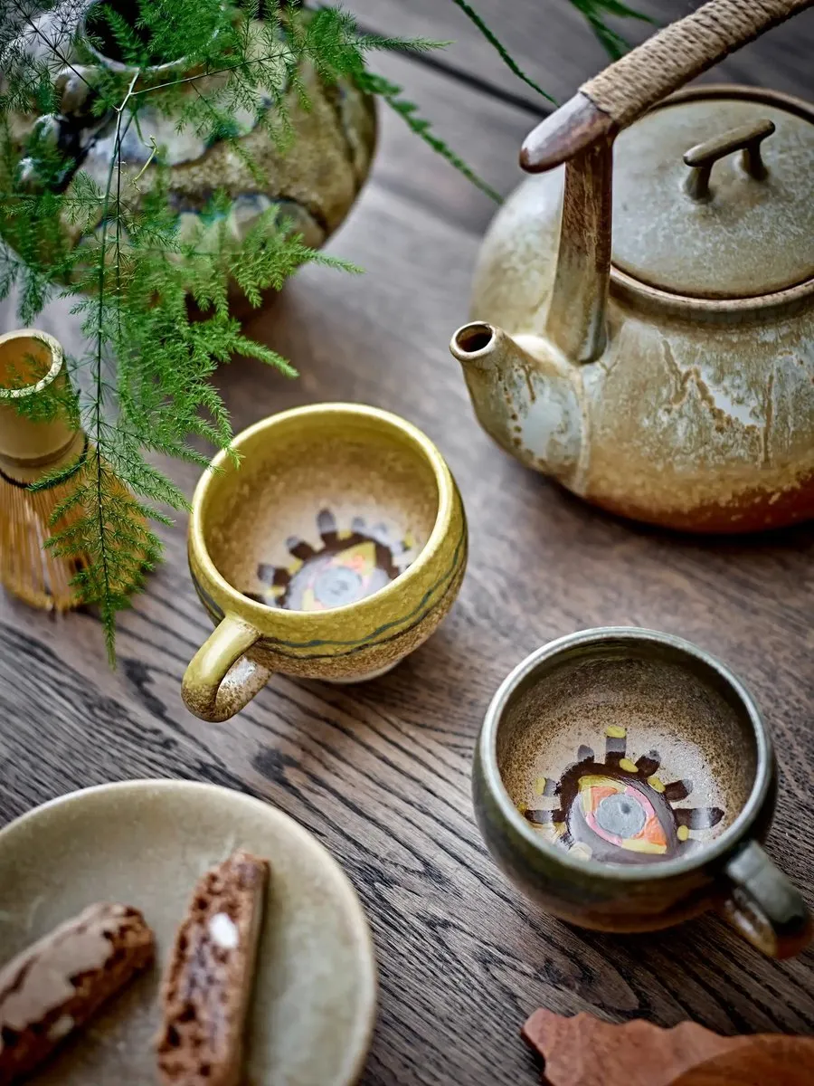 Bloomingville Theepot Ikigai Aardewerk - 1,55L - Bruin