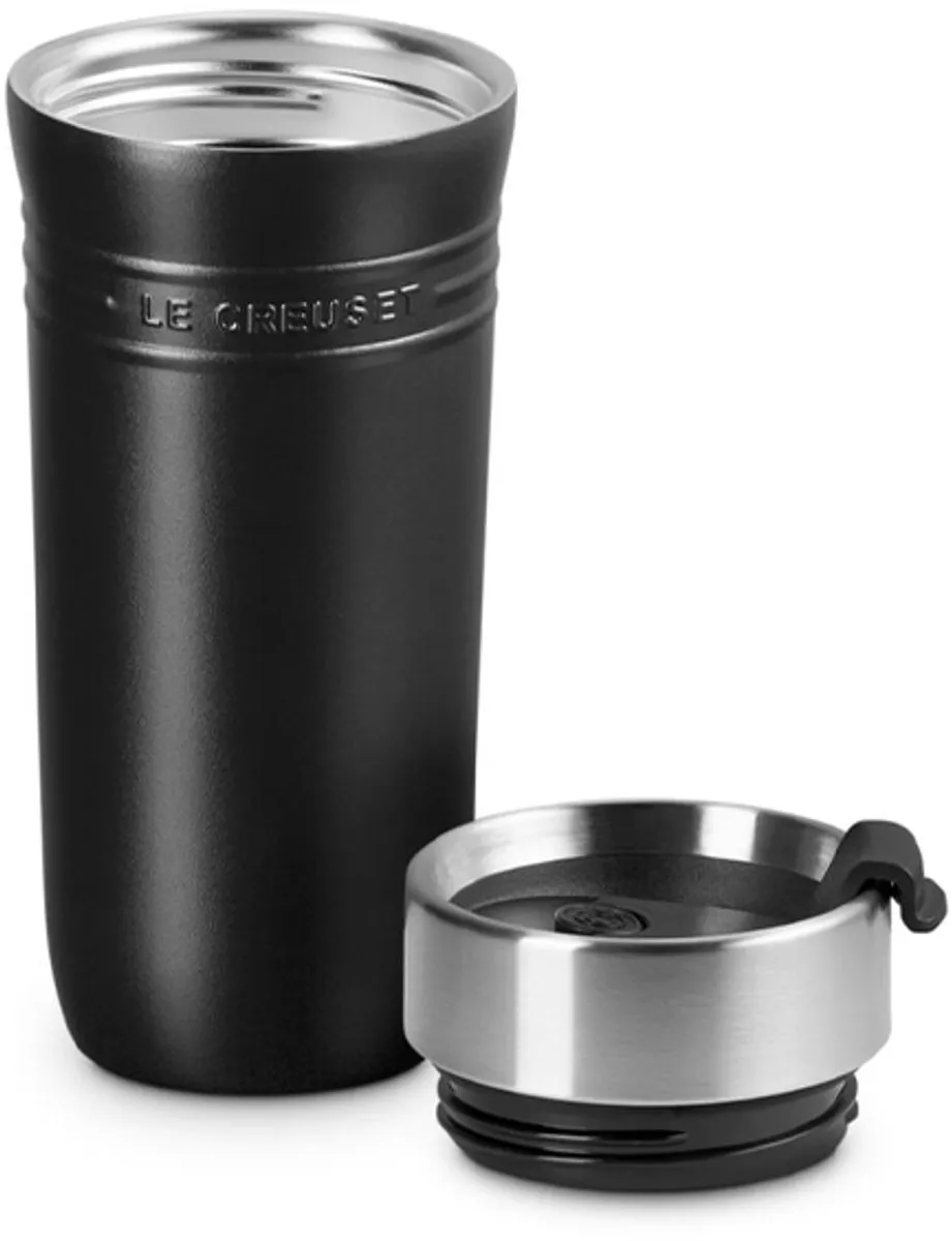 Le Creuset Thermosbeker On The Go 350ml - Mat Zwart - afbeelding 6 van 6