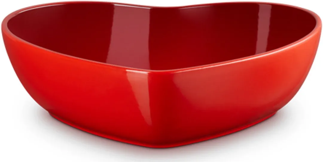 Le Creuset L'amour Collectie Serveerschaal Hart - Kersenrood