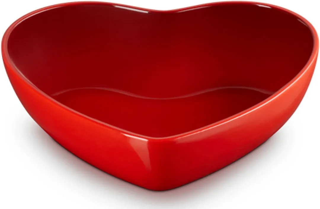 Le Creuset L'amour Collectie Serveerschaal Hart - Kersenrood